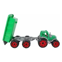 2-Play Tractor met Aanhanger Groen - 52cm 720724